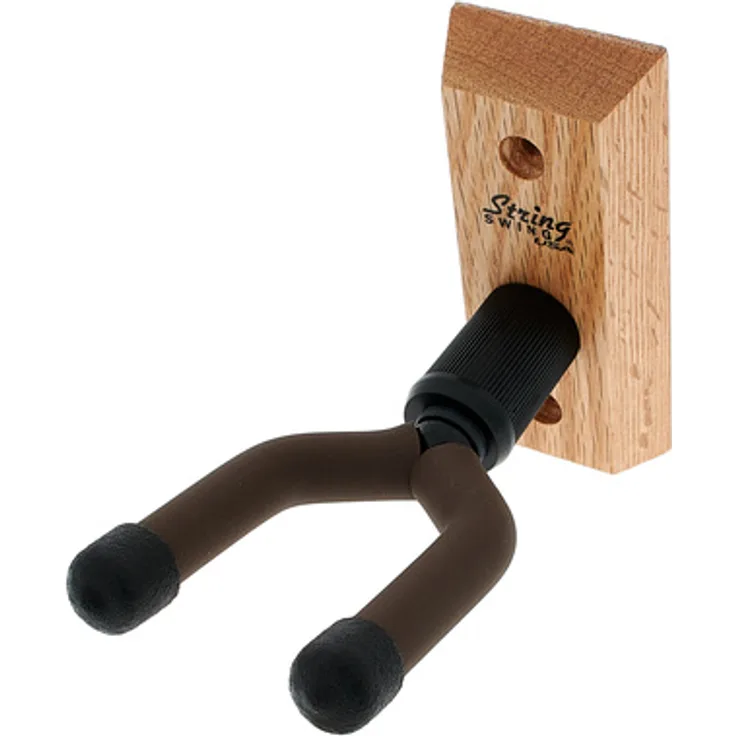 String Swing CC01B Banjo Wall Hanger, Wandhalter aus Eiche mit schmaler Aufnahme für maximale Sicherheit, geeignet für Nitrolackierungen