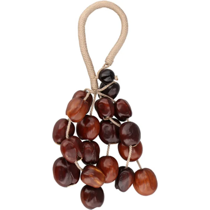 Thomann Seed Shaker Pala, 6-reihig aus Palanussschalen mit 18 Nusschalen