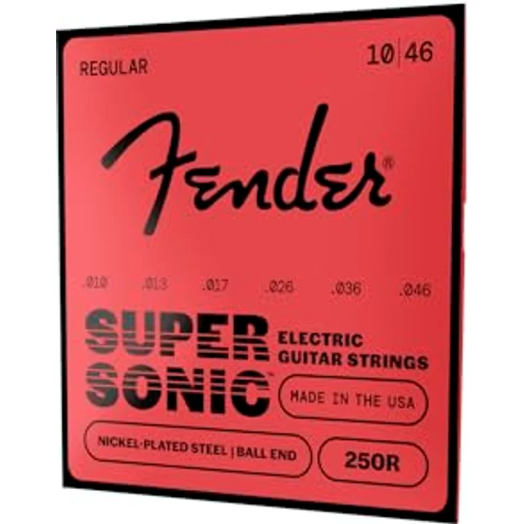 Fender Super 250 Gitarrensaiten Set, Nickel-Plated Steel, 010/046, für alle Musikrichtungen geeignet – Bild 4
