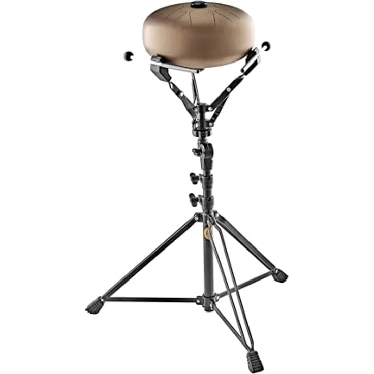 Sonic Energy Handpan Ständer Groß, Höhenverstellbar bis 100 cm, pulverbeschichteter Stahl, schwarz, für Handpans und Steel Tongue Drums – Bild 4
