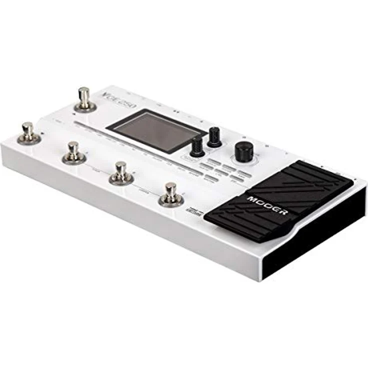 Mooer GE 250, Gitarren-Multieffekt-Pedal mit 70 Amp-Simulationen, 180 Effekten und integriertem Expression-Pedal, schwarz – Bild 2
