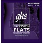 GHS 3050M Flatwound, Bass Saiten Satz, Long Scale Plus 34"-36", Stärken .045 - .065 - .085 - .105, winding length 38"