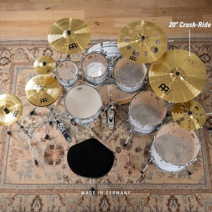 Meinl 20" HCS Crash-Ride, Einsteigerbecken aus MS63 Messing mit weicher Ansprache und mittlerer Ausklingzeit – Bild 6