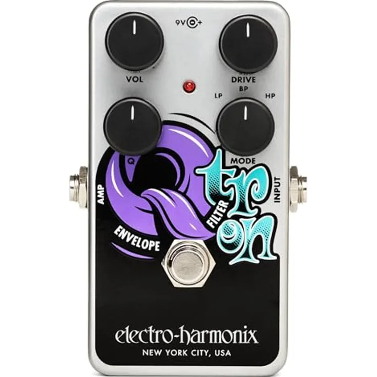 Electro Harmonix Nano Q-Tron Envelope Filter, Effektpedal für E-Gitarre & Bass mit 3 Schaltbaren Modi und Q-Control