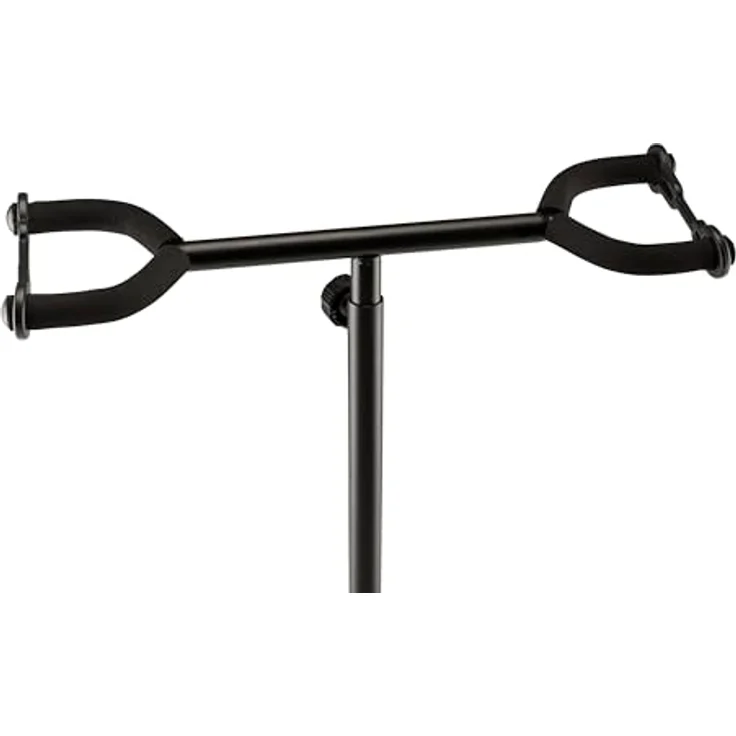 Fender Adjustable Cradle Stand 2-Gtr, Gitarrenständer für zwei Instrumente mit höhenverstellbarer Halsgabel, stabile Metallkonstruktion, schwarz – Bild 3