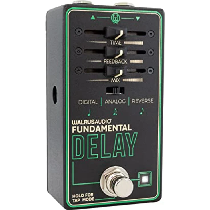 Walrus Audio Fundamental Delay, Delay Effektpedal mit 3 wählbaren Modi und Tap-Tempo, übersichtliches Design – Bild 3