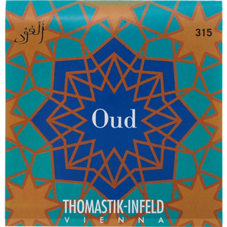 Thomastik Arabic Aoud Strings 315, kompletter Satz aus 10 Saiten, Nylon und Silberumspinnung для arabische Aoud