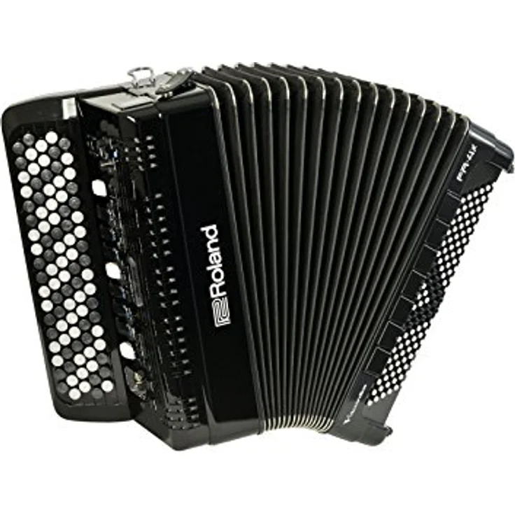 Roland FR-4 XB BK, Kompaktes V-Accordion mit 92 anschlagdynamischen Knöpfen, 120 Bassknöpfen und integriertem Audiorekorder, schwarz – Bild 1