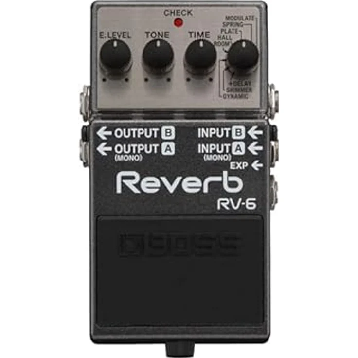 Boss RV-6, kompaktes Hallpedal mit 8 Sound-Modi und Expression-Pedal-Eingang – Bild 6