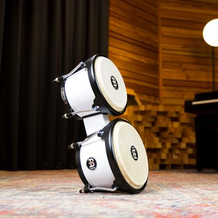 Meinl HB50WH Bongo Bright White, 6,5" Macho & 7,5" Hembra, ABS Kunststoff, handselektierte Wasserbüffelfelle, inklusive Stimmschlüssel – Bild 11