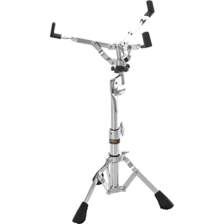 Yamaha SS740A Snare Stand, höhenverstellbar von 45 bis 61 cm, 3-armiger gummibeschichteter Snare-Korb, 3 einstrebige Beine