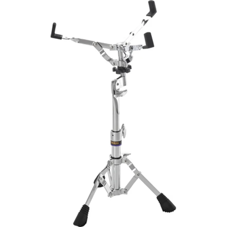 Yamaha SS740A Snare Stand, höhenverstellbar von 45 bis 61 cm, 3-armiger gummibeschichteter Snare-Korb, 3 einstrebige Beine