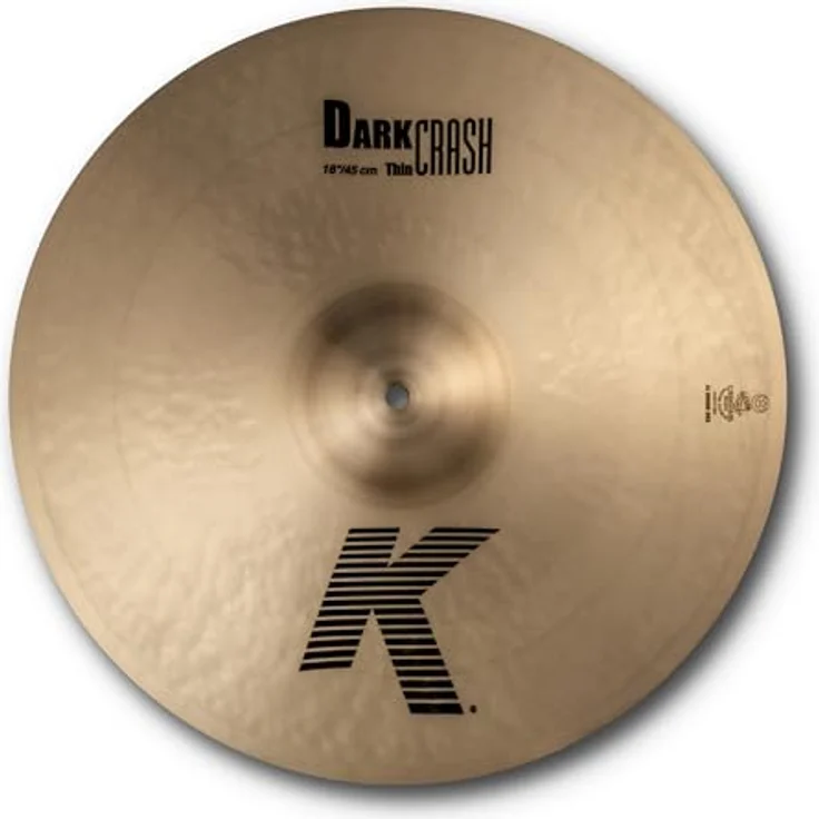 Zildjian K Zildjian Series - 18 Zoll Dark Crash Thin Cymbal, traditionelles Finish mit warmem Klang und kurzem Sustain – Bild 1