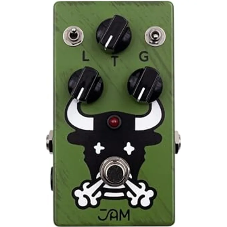 JAM pedals Octaurus Octafuzz, Effektpedal für E-Gitarre mit intuitivem Layout, Gain-, Level- und Tone-Regler, Mid-Scooped- und Full-Range-Voicing, symmetrisches und asymmetrisches Clipping, True Bypass
