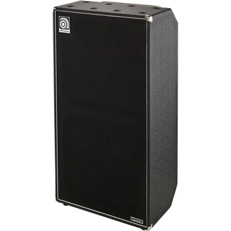 Ampeg SVT-810E, Bassbox mit 8 x 10" Eminence Lautsprechern, 800 Watt RMS, 130 dB Maximaler Schalldruck, 40 Hz-5 kHz Frequenzgang, 4 Ohm Impedanz, schaltbar für 2 x 8 Ohm Biamp/Stereo, 121,92 x 66,04 x 40,64 cm, 63,5 kg