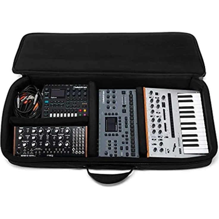 Analog Cases Sustain Case 49, Universelles Keyboardcase mit EVA-Schaumstoffpolsterung und Rucksackriemen für 49 Tasten Synthesizer – Bild 6