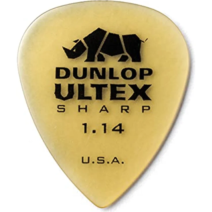 Dunlop Ultex Sharp Players Picks 1.14, Plektrum Set mit 6 Stück, Stärke 1,14 mm – Bild 1