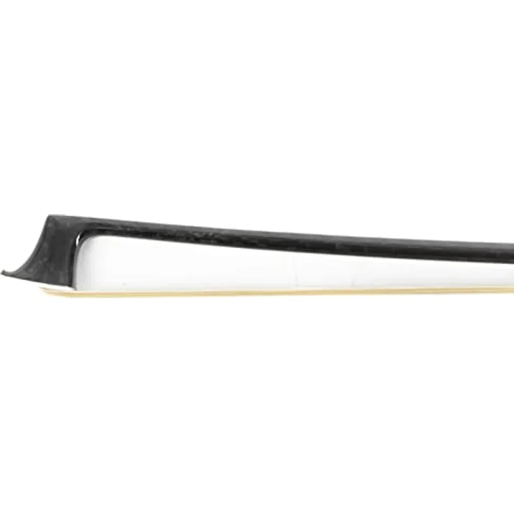 Gewa Advanced Carbon Violin Bow 4/4, runde Carbon-Optik, hoher Stabilität, Naturhaarbezug, Ebenholzfrosch mit Perlmuttauge, Neusilberbewicklung – Bild 2