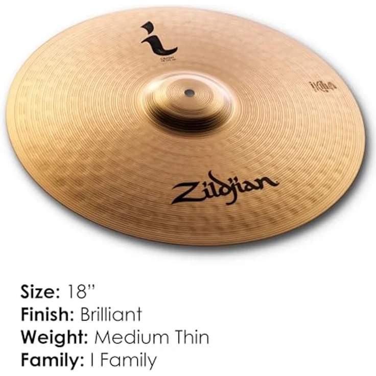 Zildjian 18" I Family Crash, medium-thin Schlagzeugbecken aus B8 Bronze mit Traditional Finish und hellem Sound – Bild 2