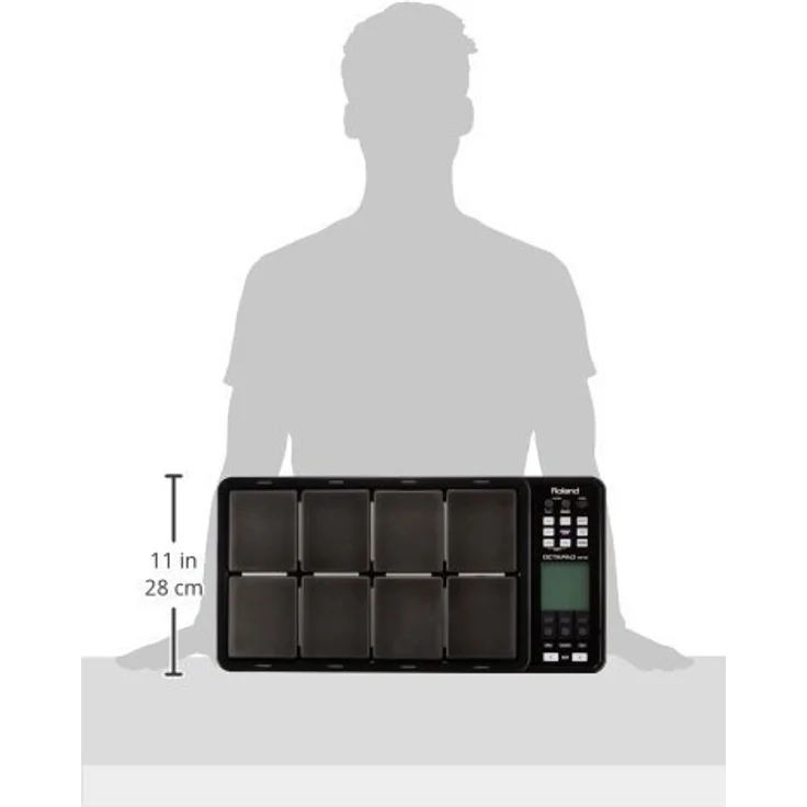 Roland SPD-30 Octapad, Digital Percussion Pad mit 30 Multieffekten, USB-Verbindung und beleuchtetem LCD-Display, Schwarz – Bild 3