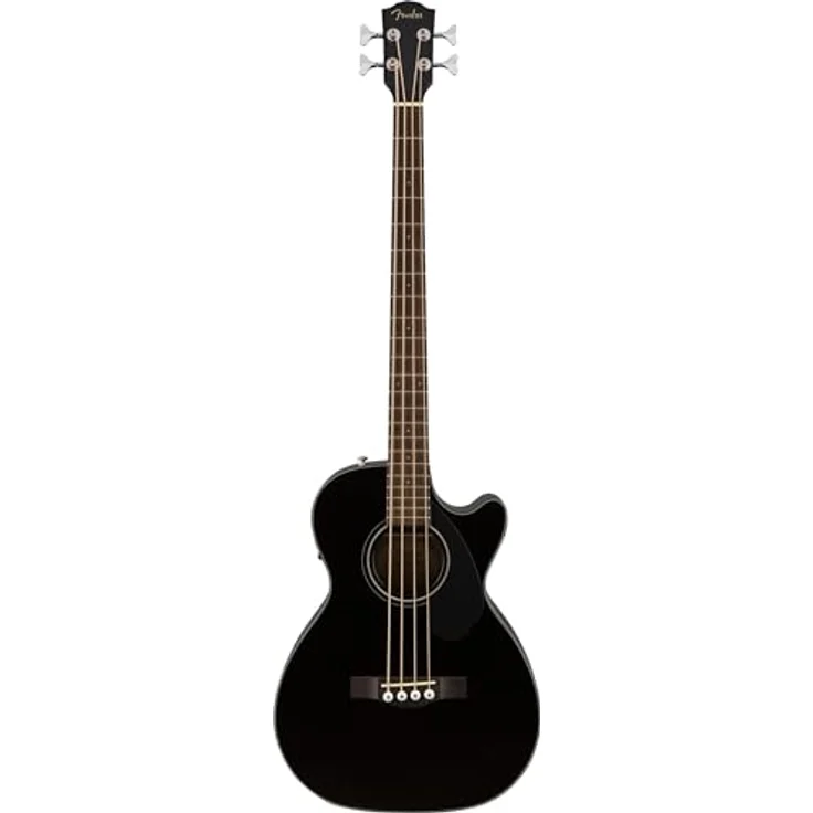 Fender CB-60SCE A-Bass, Akustikbass mit massiver Fichtendecke, Cutaway, Schwarz – Bild 7