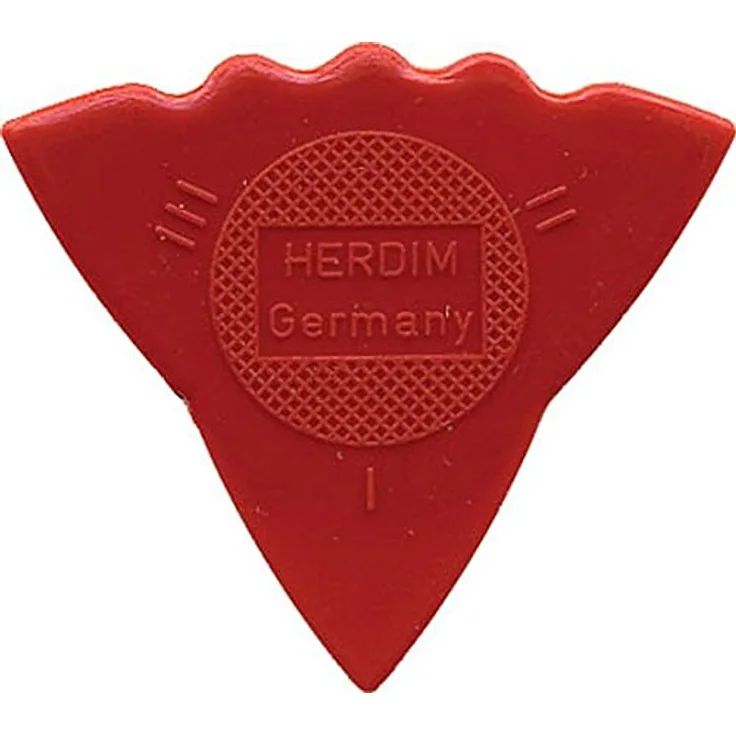 Herdim Plektrum, 12er Pack in Rot, 3 Stärken für E-Gitarre, A-Gitarre und Bass