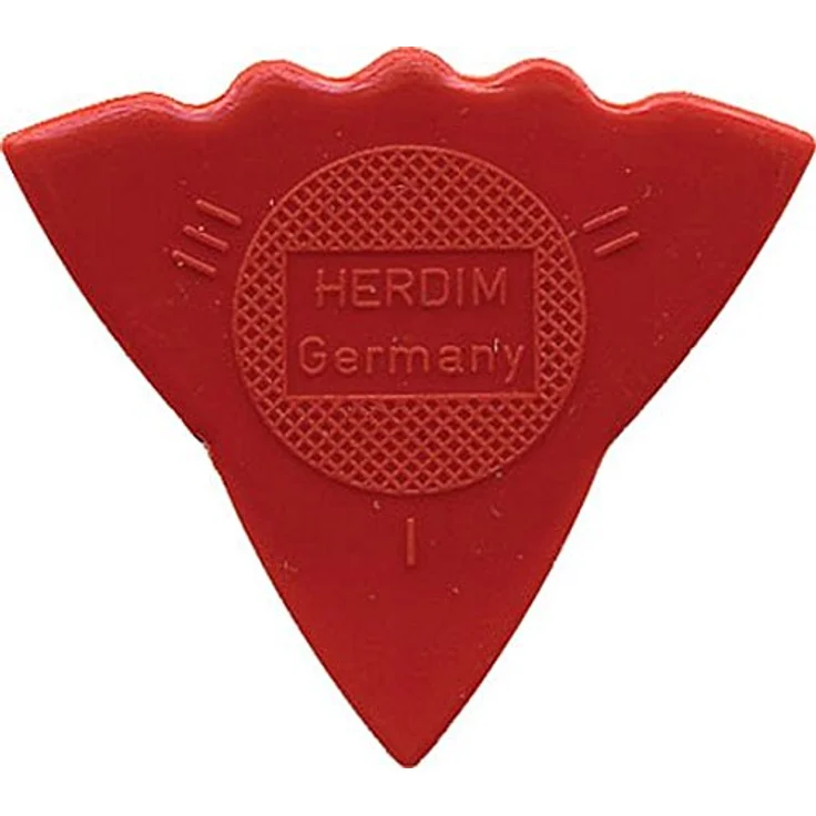 Herdim Plektrum, 12er Pack in Rot, 3 Stärken für E-Gitarre, A-Gitarre und Bass
