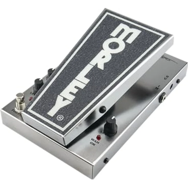 Morley Cliff Burton Power Fuzz Wah, Wah und Fuzz Effektpedal im Distressed Chrome Finish mit 15 dB Pegelregler und Elektro-optischem Design – Bild 4