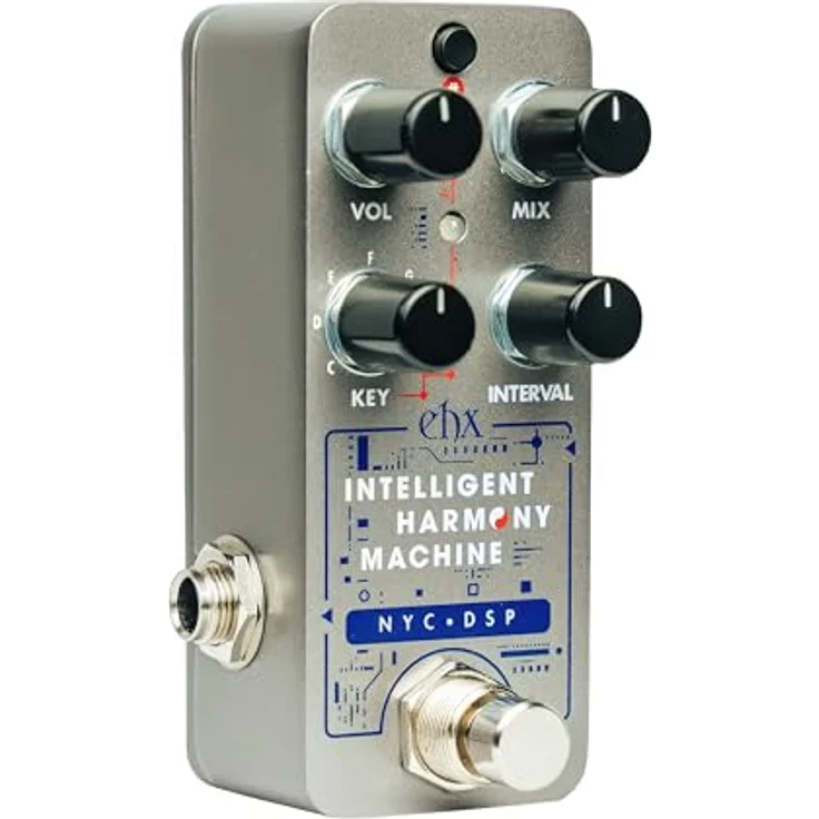 Electro Harmonix Pico Intelligent Harm Machine, Effektpedal für E-Gitarre mit 2- oder 3-stimmigen Harmonien, flüssigem Tracking und 10 Intervalloptionen – Bild 3