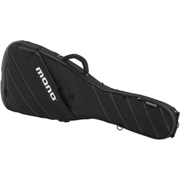Mono Cases Vertigo Ultra Electric, Gitarrentasche für E-Gitarre mit Wasserfestem 1680D Ballistic Nylon, Schwarz, Top-Loading-Design und Freeride Wheel System