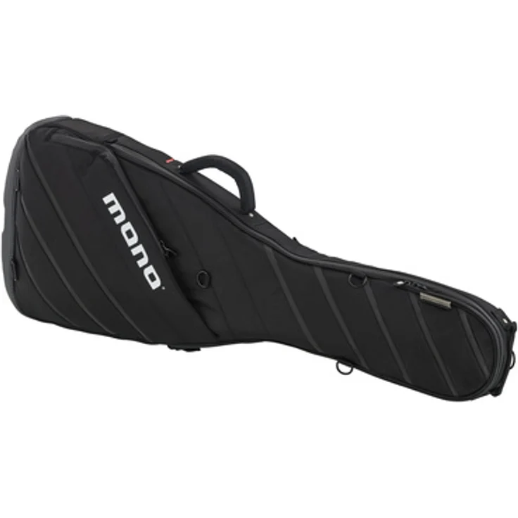 Mono Cases Vertigo Ultra Electric, Gitarrentasche für E-Gitarre mit Wasserfestem 1680D Ballistic Nylon, Schwarz, Top-Loading-Design und Freeride Wheel System