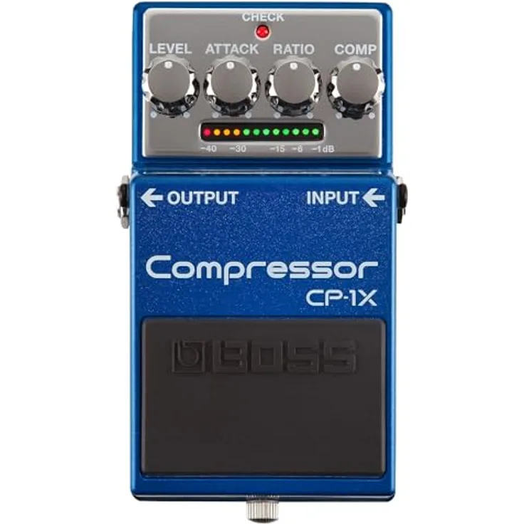 Boss CP-1X Compressor, Multiband Effektpedal mit fortschrittlicher Dynamikkontrolle, 73 x 129 x 59 mm, 450 g