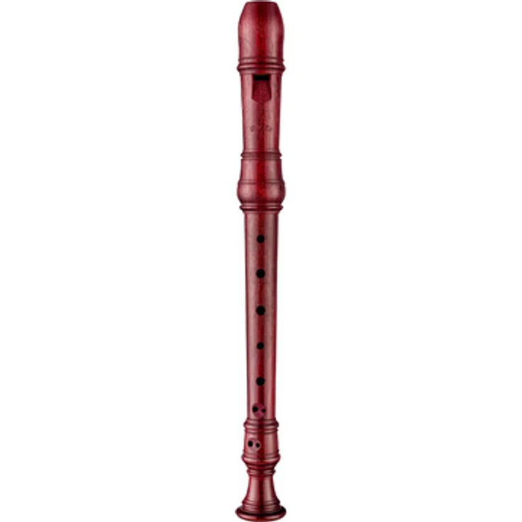 Moeck 4209 Rottenburgh Soprano, Sopranblockflöte aus Amaranth mit barocker Griffweise, Doppelloch, inkl. Etui, Wischerstab und Pflegeanleitung