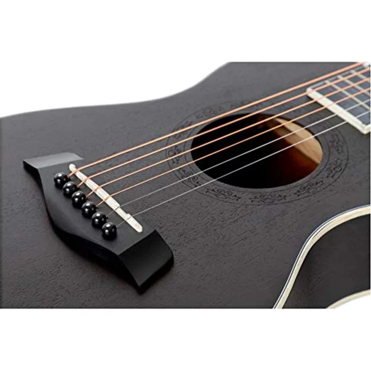 Rocktile G-10 BK Guitarlele, Westerngitarre im Reiseformat mit Zederndecke und Mahagonikorpus, Schwarz – Bild 4