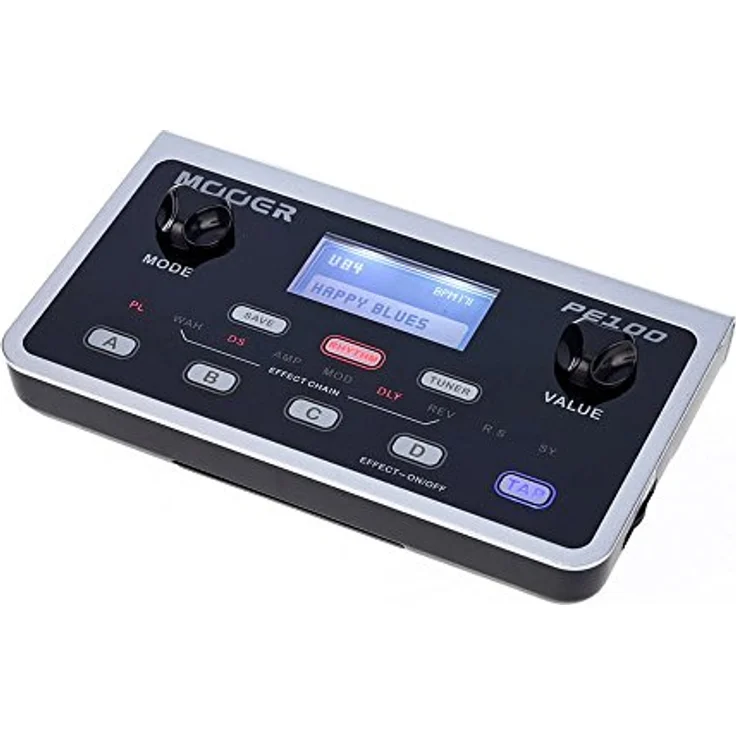 Mooer PE 100 Portable Guitar Effects, Multieffektgerät für E-Gitarre mit 39 Effekttypen, 99 Presets, integrierten Stimmgerät und Schlagzeug-Rhythmen, kompakt und leicht – Bild 2
