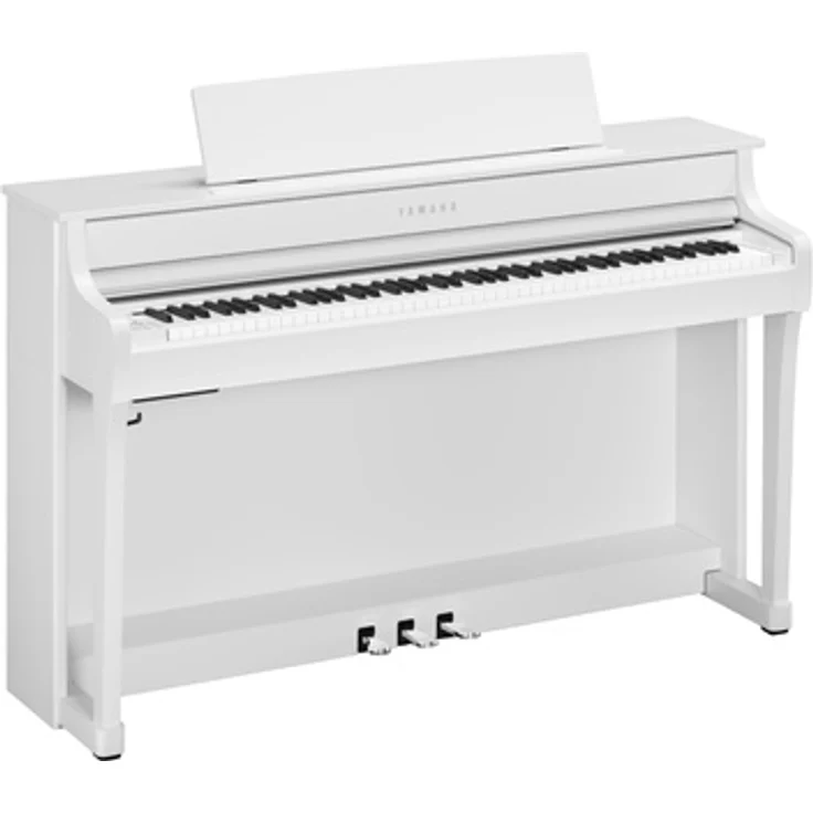 Yamaha CLP-845 WH, Digitalpiano mit 88 gewichteten Tasten, 38 Sounds und Bluetooth Audio/Midi, weiß