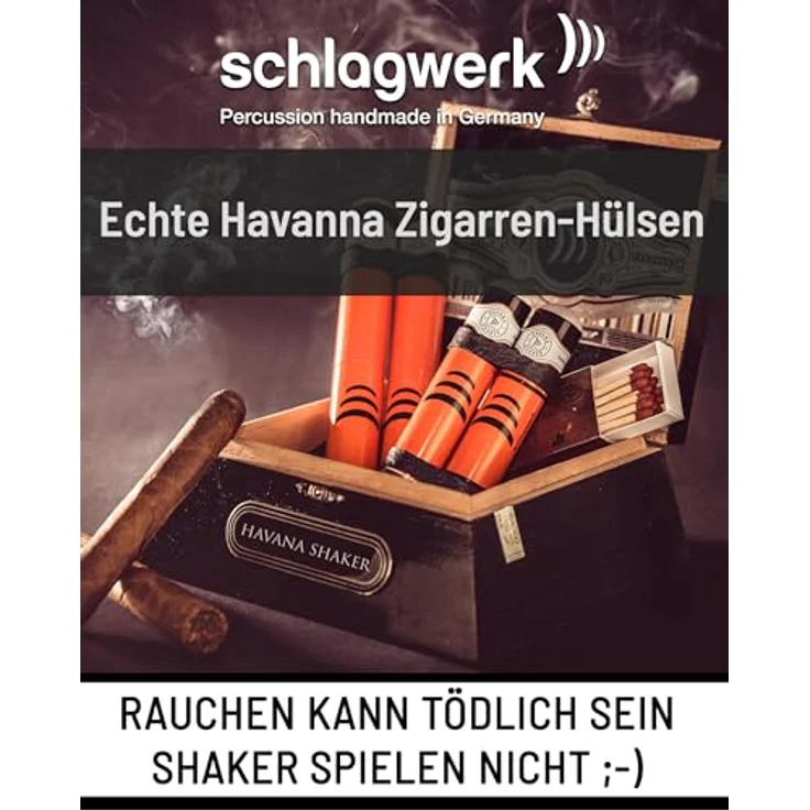 Schlagwerk SK17 Havana Shaker, Shaker aus Aluminium mit Glas/Stahlkugelfüllung, 170mm Länge, 24mm Durchmesser – Bild 4