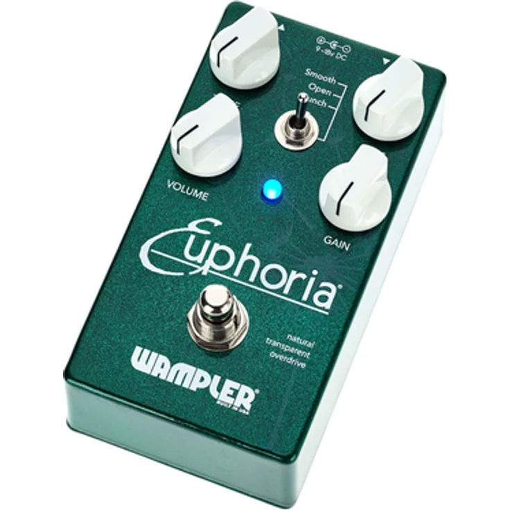 Wampler Euphoria Overdrive-Pedal, natürlicher Röhrenverstärker ähnlicher Klang, True Bypass, kompakte Größe, made in USA