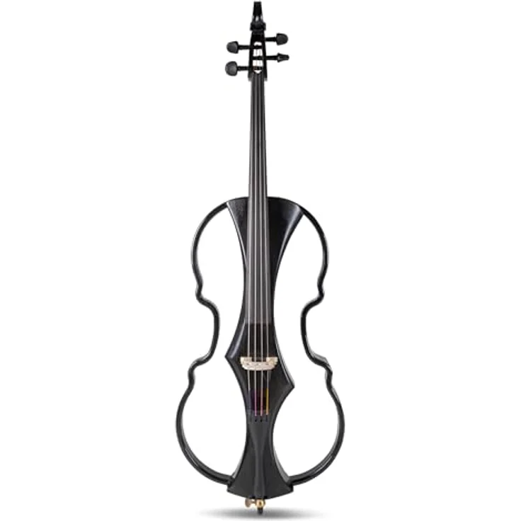 GEWA E-Cello Novita 3.0-4/4, elektronisches Cello mit Carbonrahmen, Massivholz-Korpus und Preamp-System, schwarz, Made in Germany – Bild 1