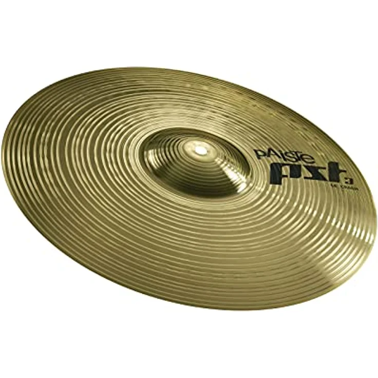 Paiste PST3 Crash Becken 14 Zoll, MS63 Brass, hell und klarer Klang für alle Spielvolumen – Bild 1