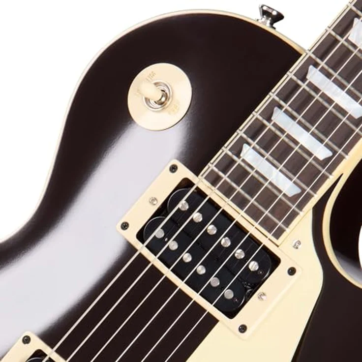 Epiphone Jeff Beck Oxblood 1954 Les Paul, SC-Style E-Gitarre mit Mahagoni-Korpus, Ahorn-Decke, Gibson Custombucker Tonabnehmer und Oxblood-Finish – Bild 3