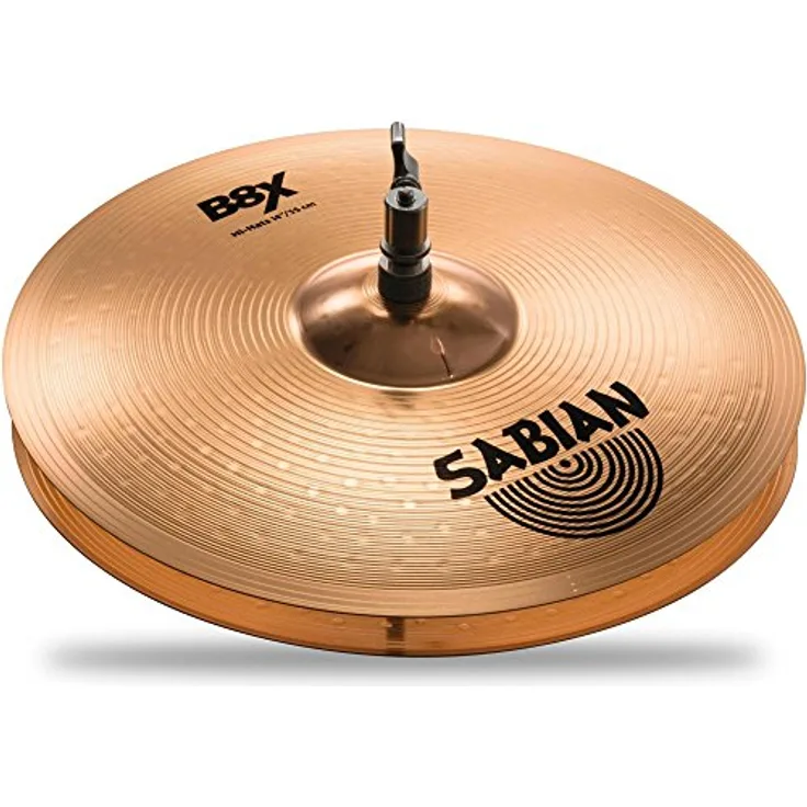 Sabian 14" B8X Hi-Hat Becken, knackige und lebendige Stick- und Pedalansprache, bronzefarben