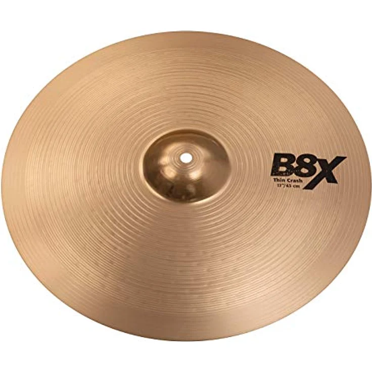 Sabian 17" B8X Thin Crash, Schlagzeugbecken aus B8 Bronze mit gehämmter Glocke und warmem, komplexem Sound – Bild 2