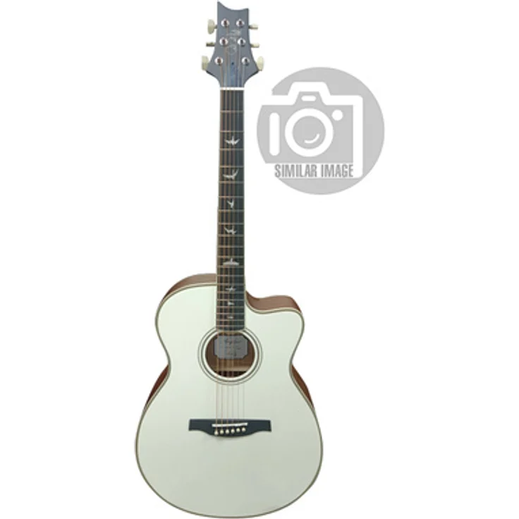 PRS SE A20E Antique White, Westerngitarre mit Mahagoni-Decke und PRS-voiced Fishman Sonitone Tonabnehmer, Antique White