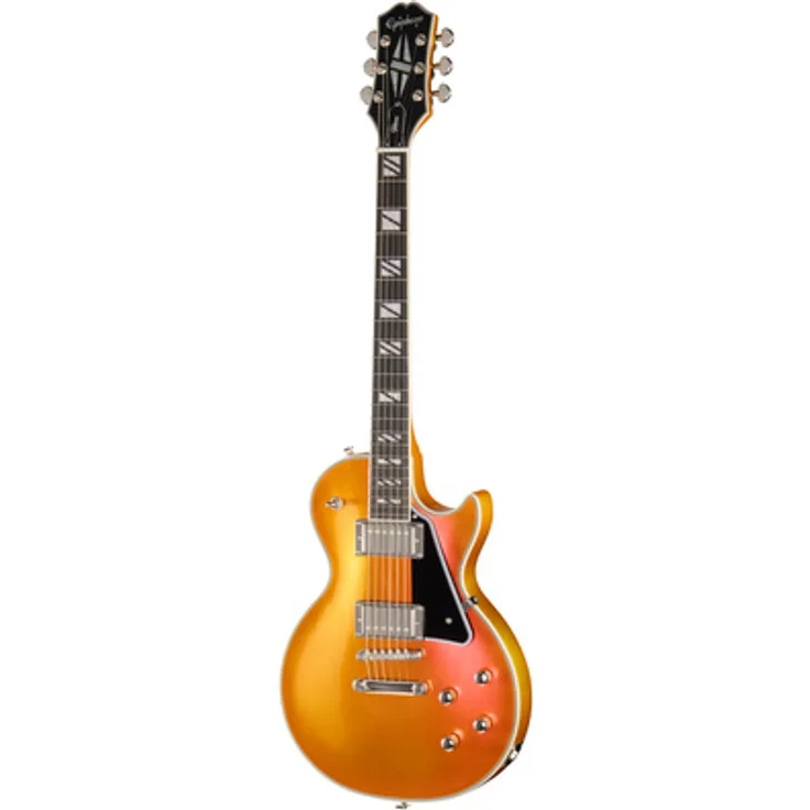 Epiphone Les Paul Custom Futura FS, E-Gitarre mit Mahagoni-Korpus, Ebenholz-Griffbrett und Epiphone ProBucker Ignite Tonabnehmer, Farbe: Firestorm Shift