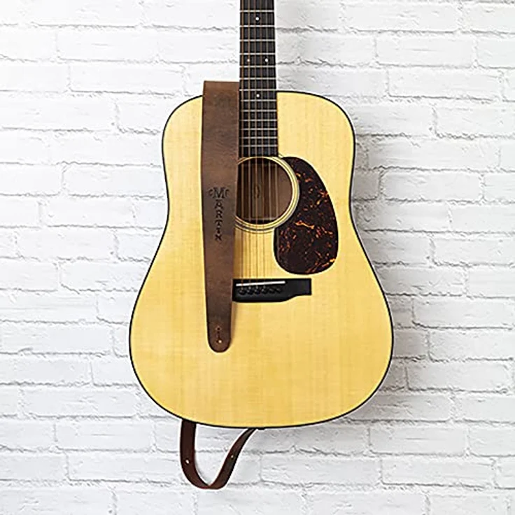 Martin Guitar Brown Vintage Strap, Western Gitarrengurt aus gealtertem Leder, verstellbar von 97 cm bis 137 cm, braun – Bild 4