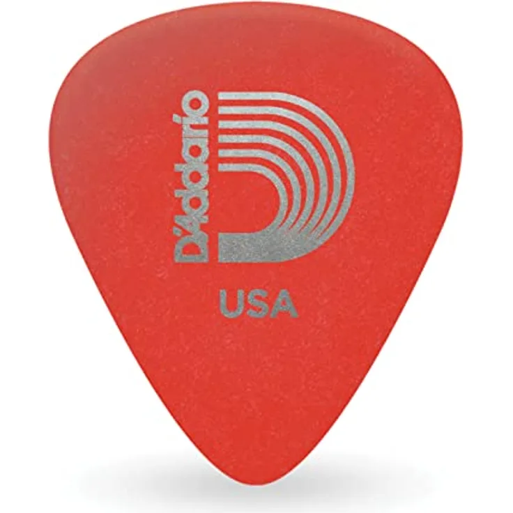 Planet Waves 1DRD1-100 Duralin Picks, 100 Stück in Rot, Super Light Stärke, Standardform