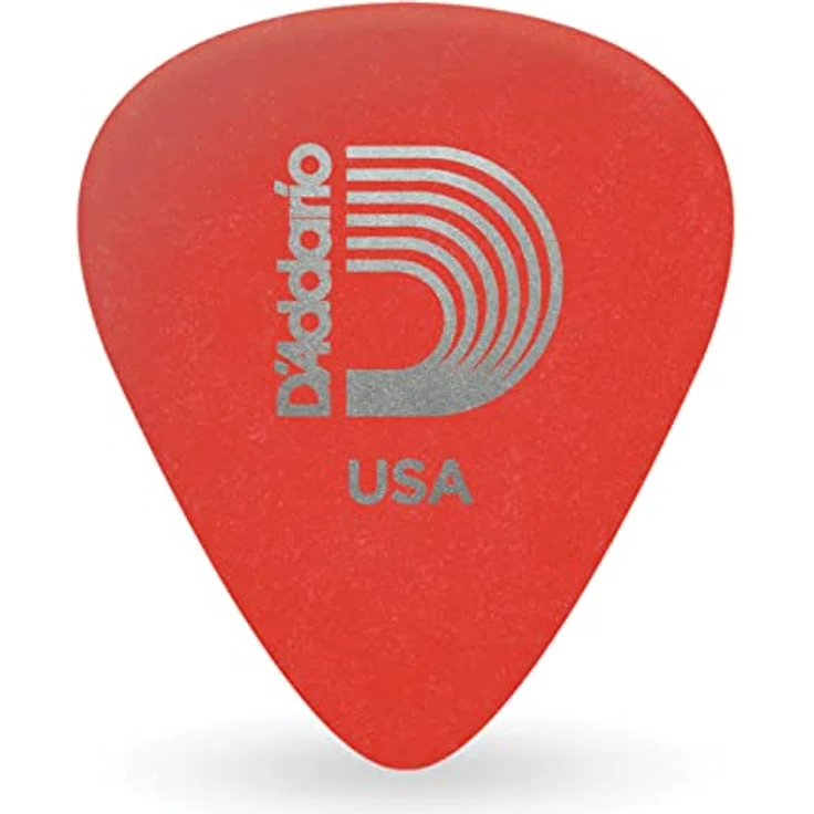 Planet Waves 1DRD1-100 Duralin Picks, 100 Stück in Rot, Super Light Stärke, Standardform