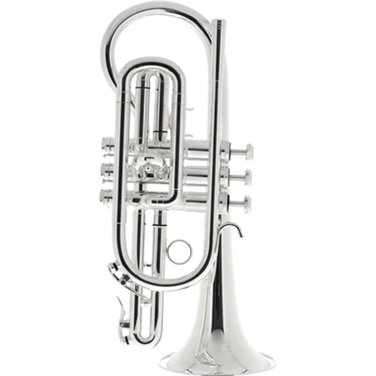 Schilke XA1 Bb-Cornet, kurze Englische Bauart mit ML-Bohrung, versilbert, inkl. Koffer und Mundstück