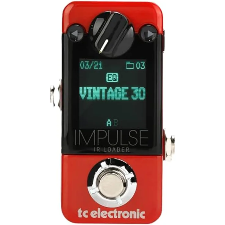 tc electronic Impulse IR Loader, Effektpedal für E-Gitarre und Bass mit 25 eingebauten IRs und 74 Speicherplätzen, schwarz